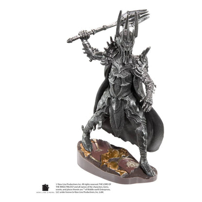 diorama sauron le seigneur des anneaux figurine de collection noble collection