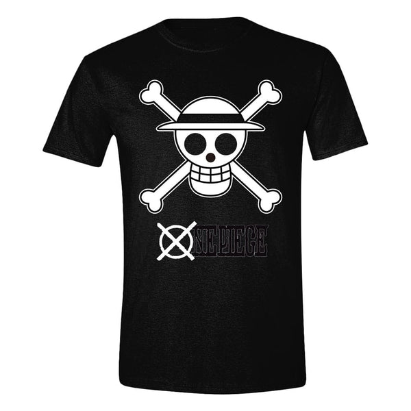 One Piece T-shirt - Skull Zwart & Wit 
