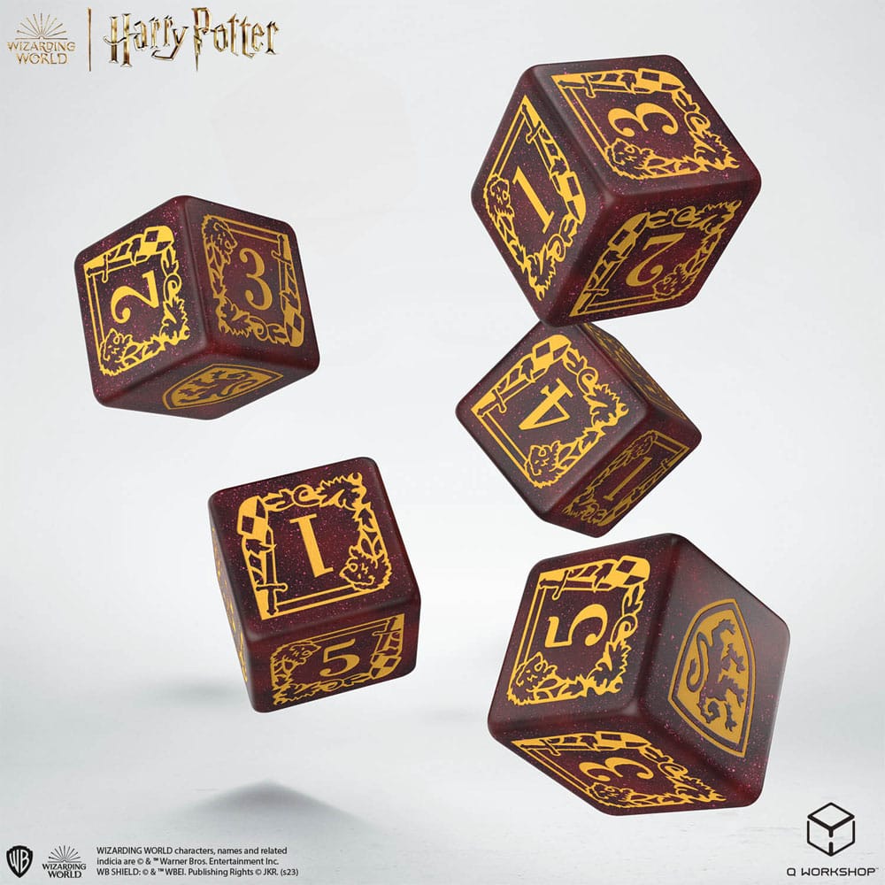 Harry Potter Würfelset mit Beutel – Gryffindor