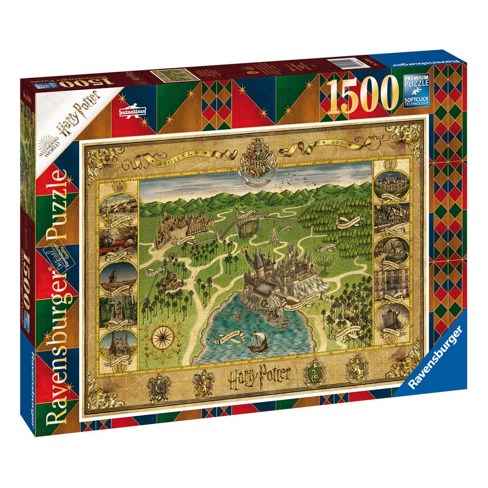 Harry Potter Puzzle - Hogwarts Map 