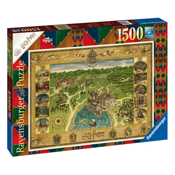 Harry Potter-puzzel - Plattegrond van Zweinstein 