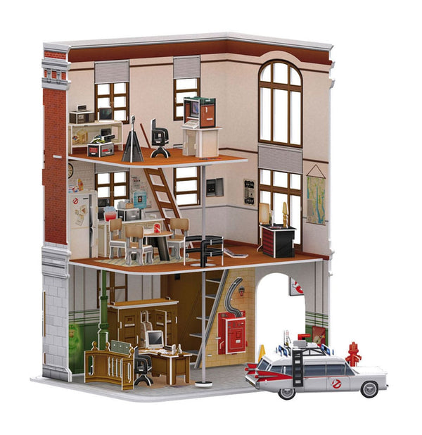 Ghostbusters 3D-puzzel - Brandweerkazerne met ladder 