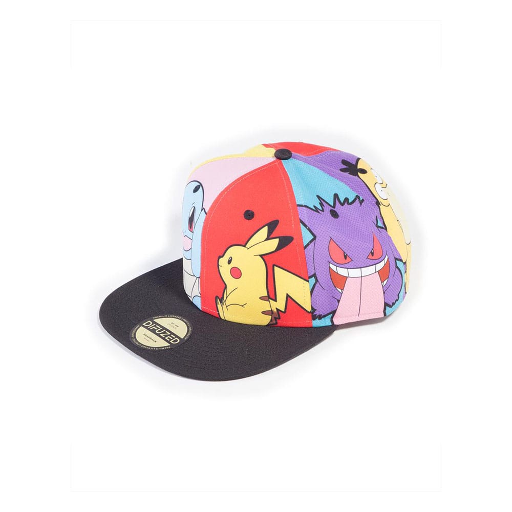 Pokemon Snapback Cap - Multi Pop Art