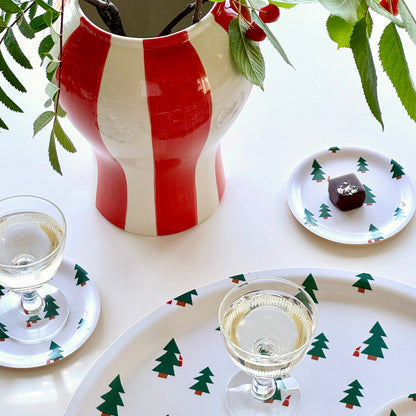CHRISTMAS FOREST Set of 4 Coasters - 11cm
