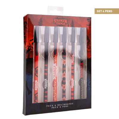 Set de 6 Stylos à Bille Stranger Things