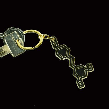 Wine Molecule Keychain