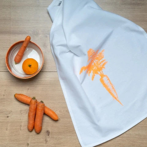 Carrot Tea Towel