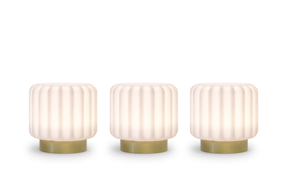 3 oplaadbare kantlampen