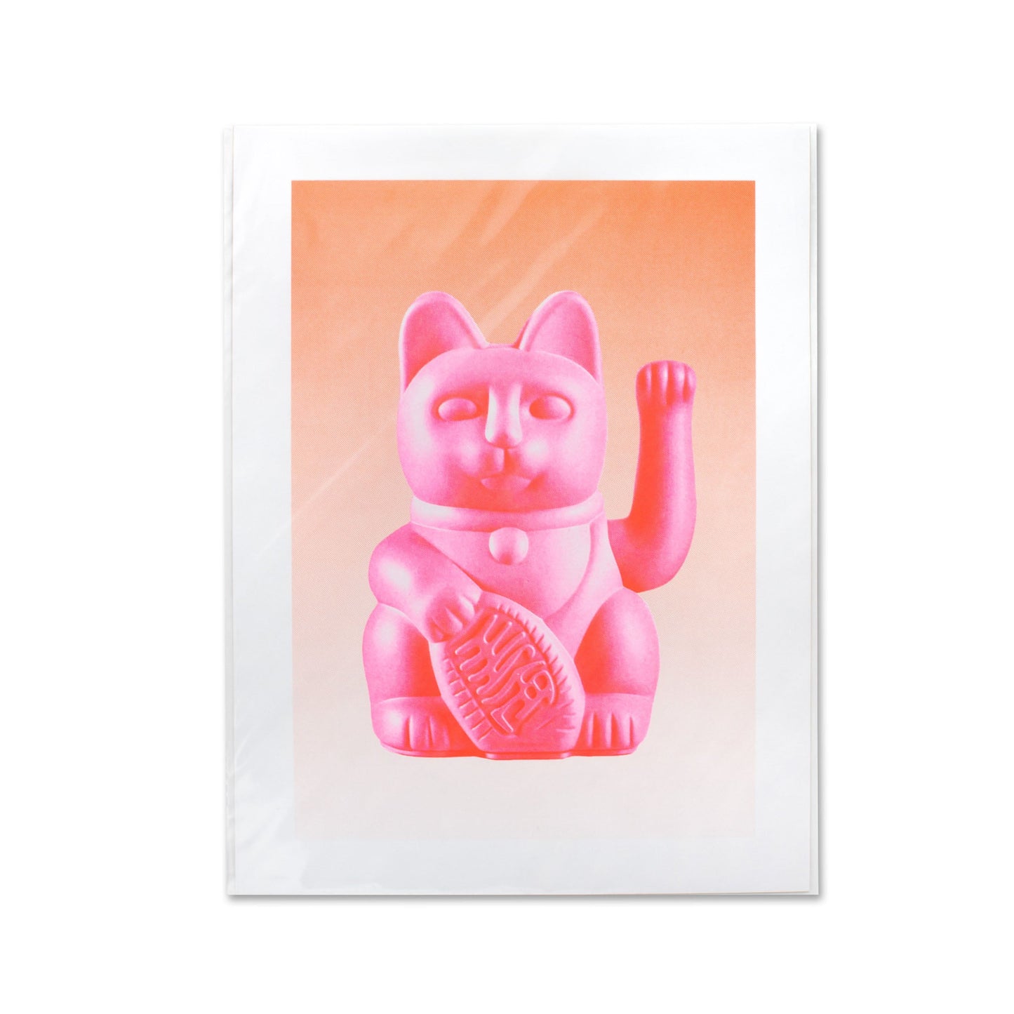 Pink Lucky Cat Artprint