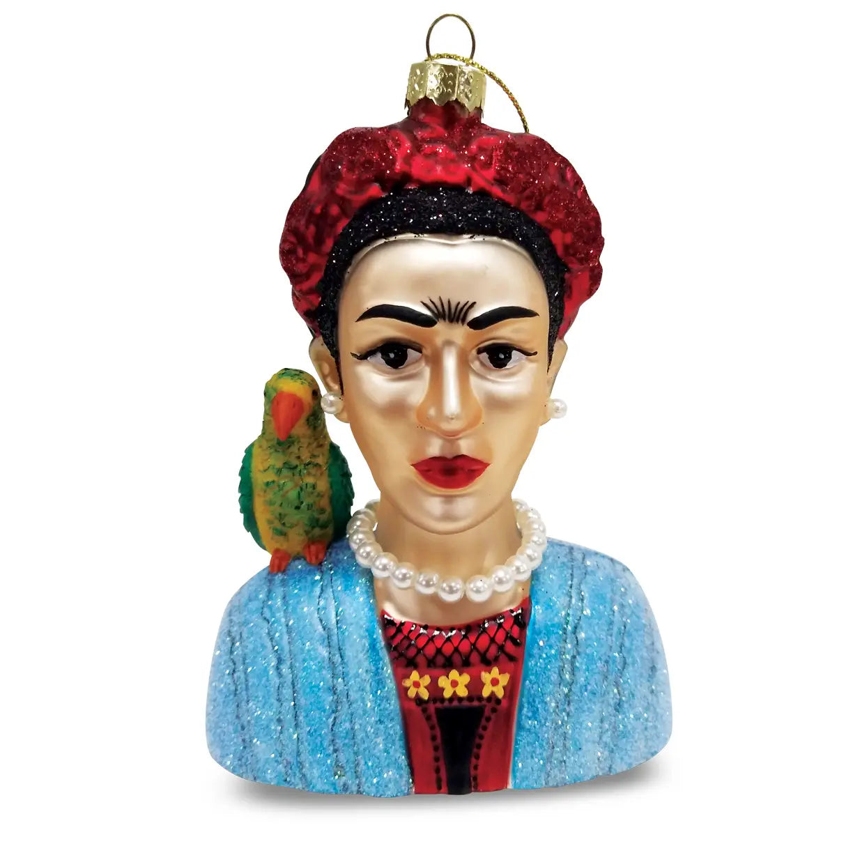 Frida and her Parrot Christmas bauble