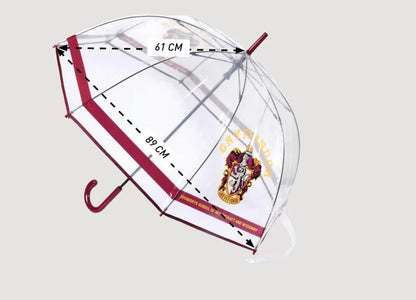 Parapluie transparent Harry Potter - Emblème Gryffondor