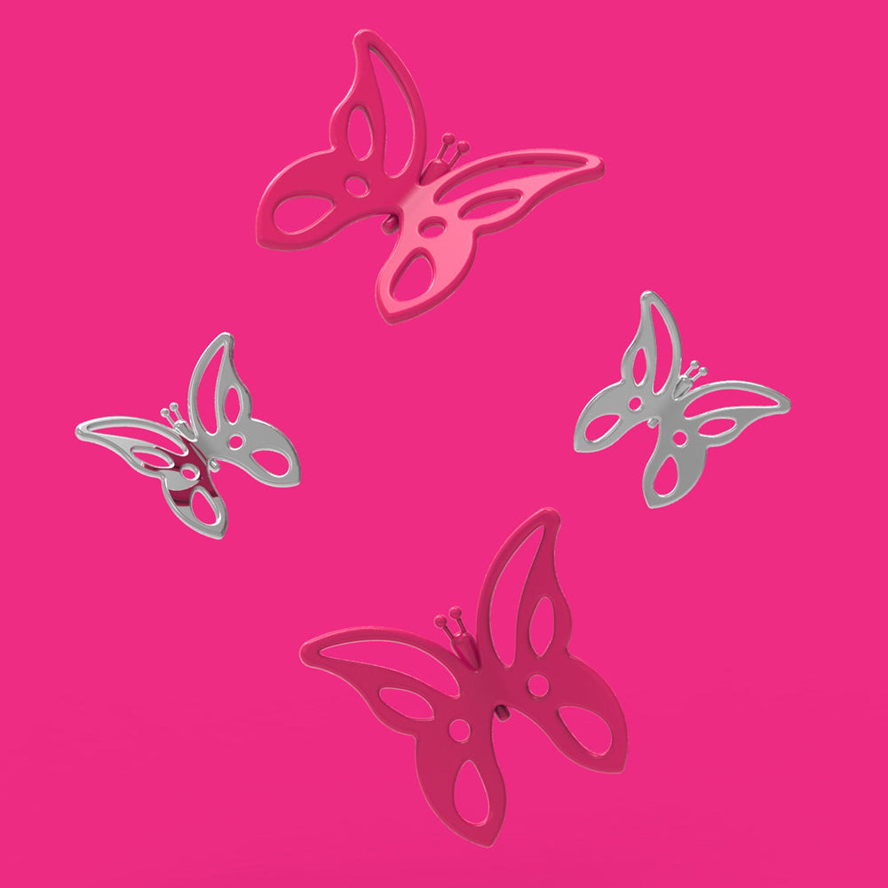 Sleutelhanger Vlinder Roze