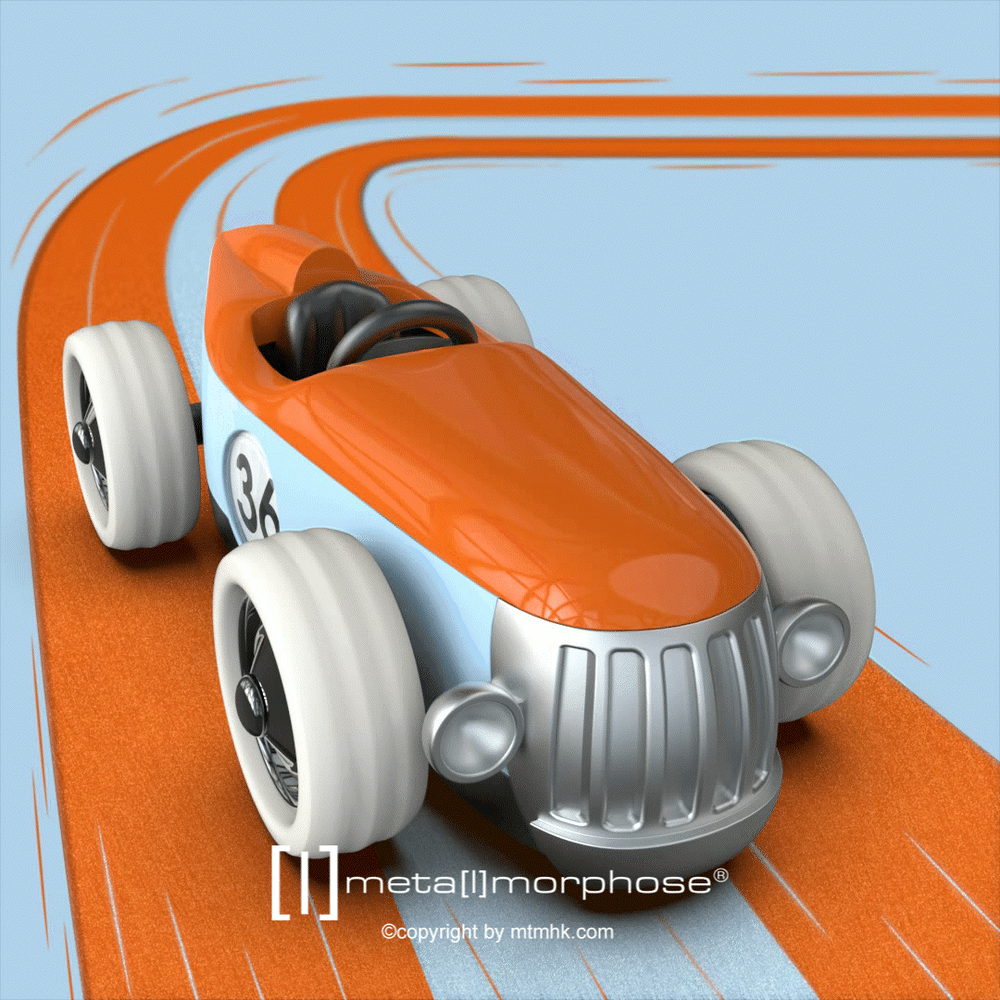 Keyring Vintage Race Car