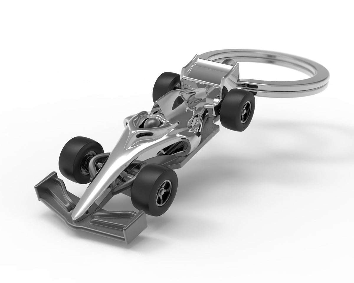 Porte clés Voiture F1 Argent