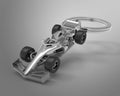 Schlüsselanhänger F1-Auto Argent