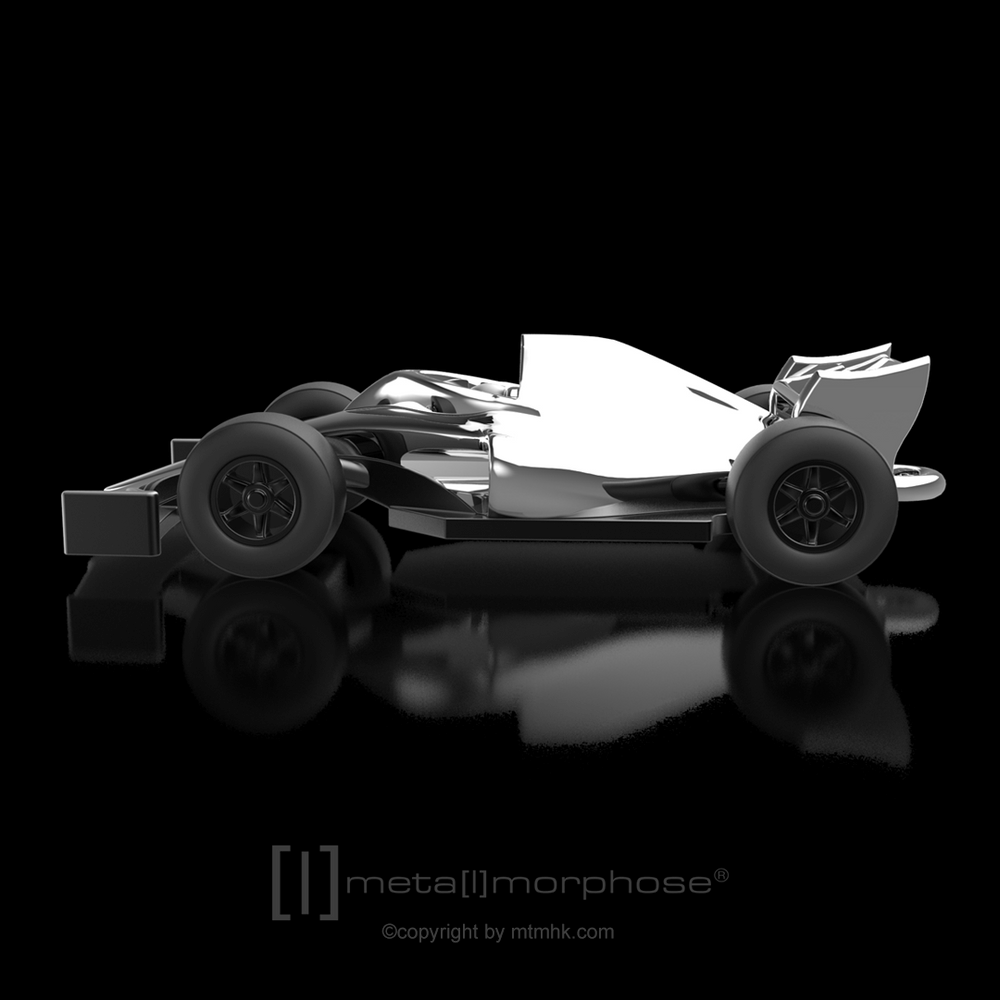 Schlüsselanhänger F1-Auto Argent