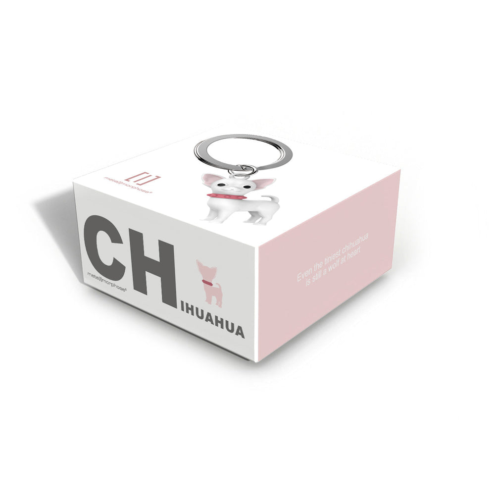 Keyring Chihuahua White