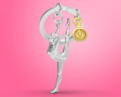 Gymnastics key ring