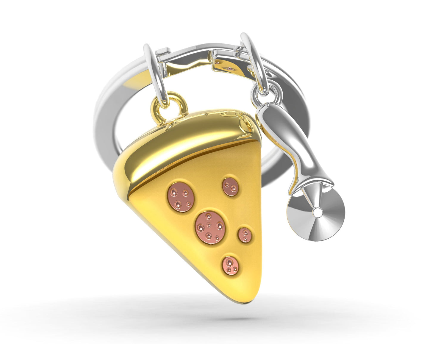 Pizza key ring