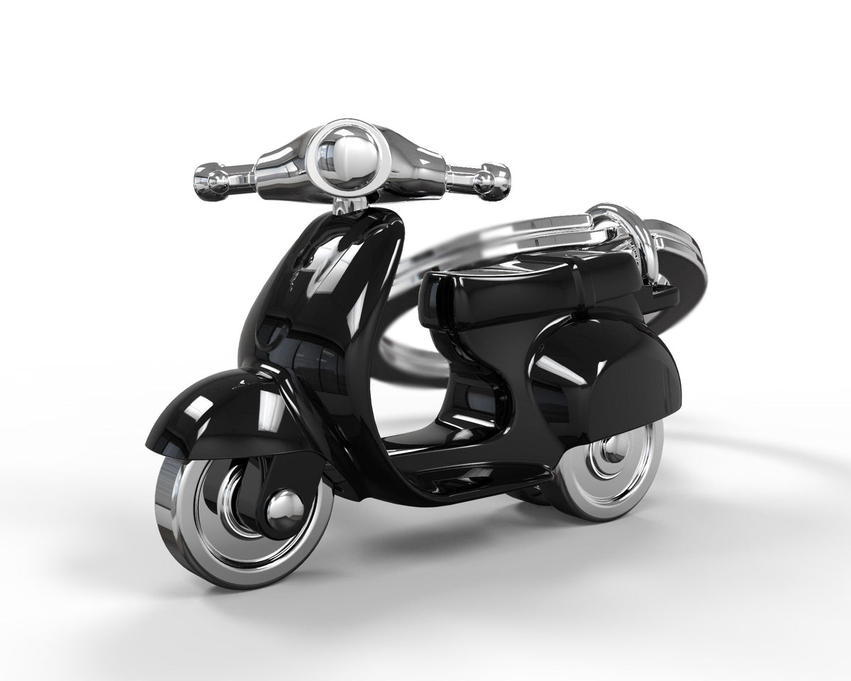 Porte Clés Scooter Retro Noir
