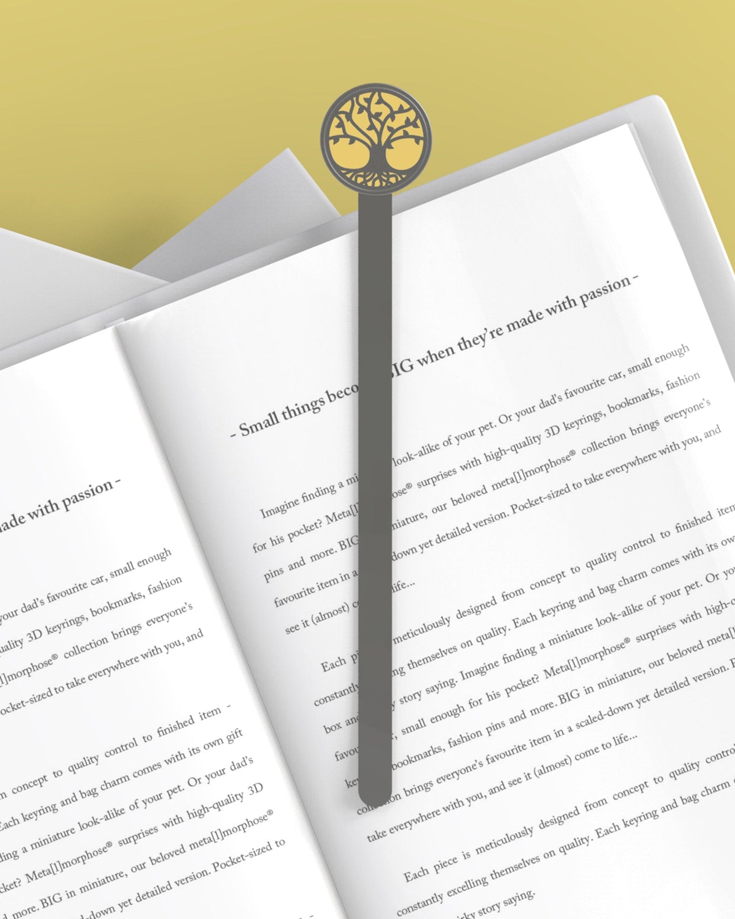 Golden Tree Bookmark