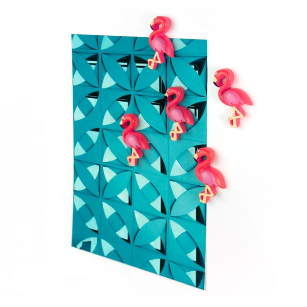 Roze flamingo-magneten