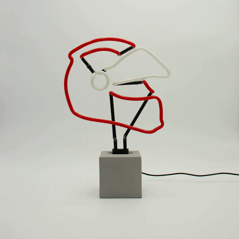 Neonlamp F1-helm