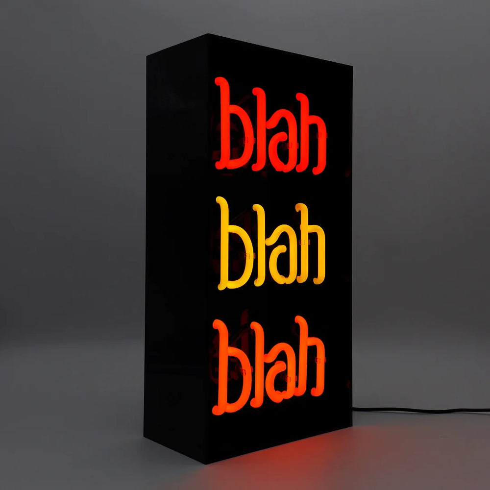 Neonschild Blah Blah Blah