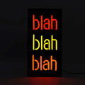 Neonschild Blah Blah Blah