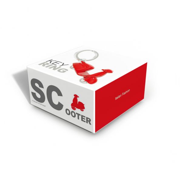 Keyring Red Scooter