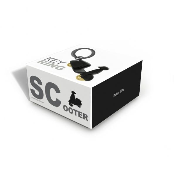 Keyring Black Scooter