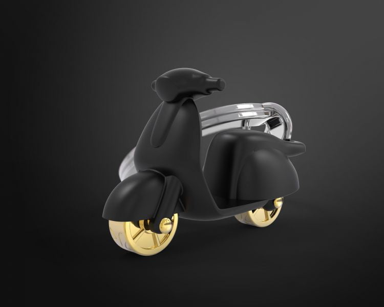 Porte clés Scooter Noir Mat Meta[l]morphose | Boutique d'objets cadeaux designs kokochao.com