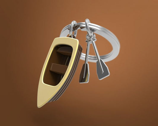 Porte clés Barque Marron Meta[l]morphose | Boutique d'objets cadeaux designs kokochao.com