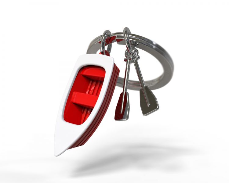 Porte clés Barque Rouge