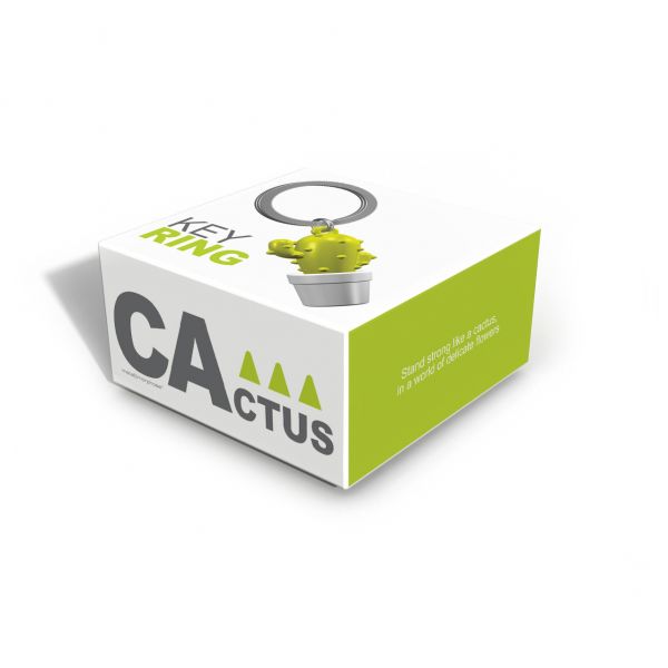 Sleutelhanger groene cactus