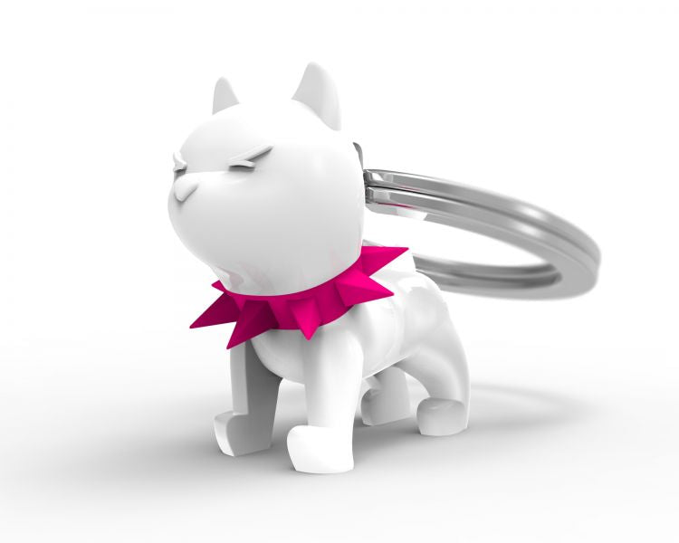 Porte clés Chien de Garde Blanc