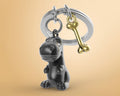 Sleutelhanger T-Rex Zwart