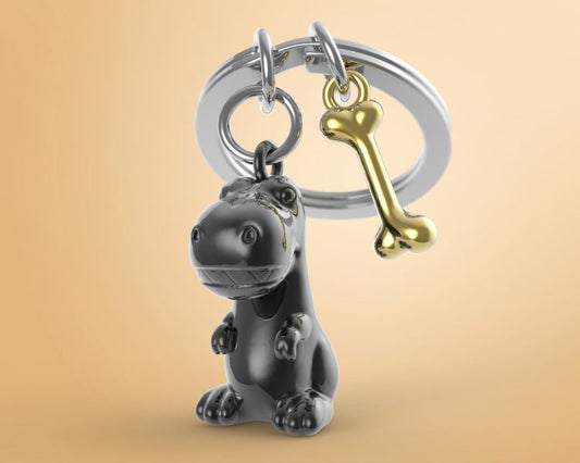 Porte clés T-Rec Noir Meta[l]morphose | Boutique d'objets cadeaux designs kokochao.com
