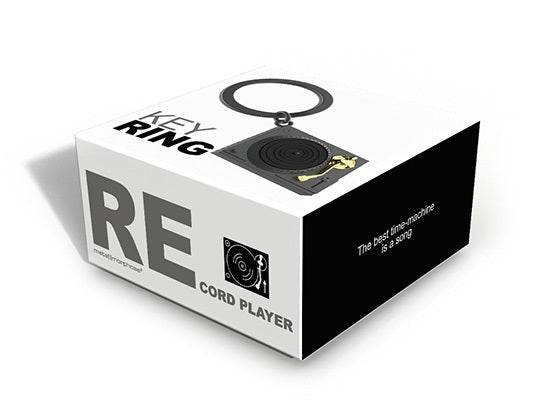 Porte Clés Platine Vinyle Noire