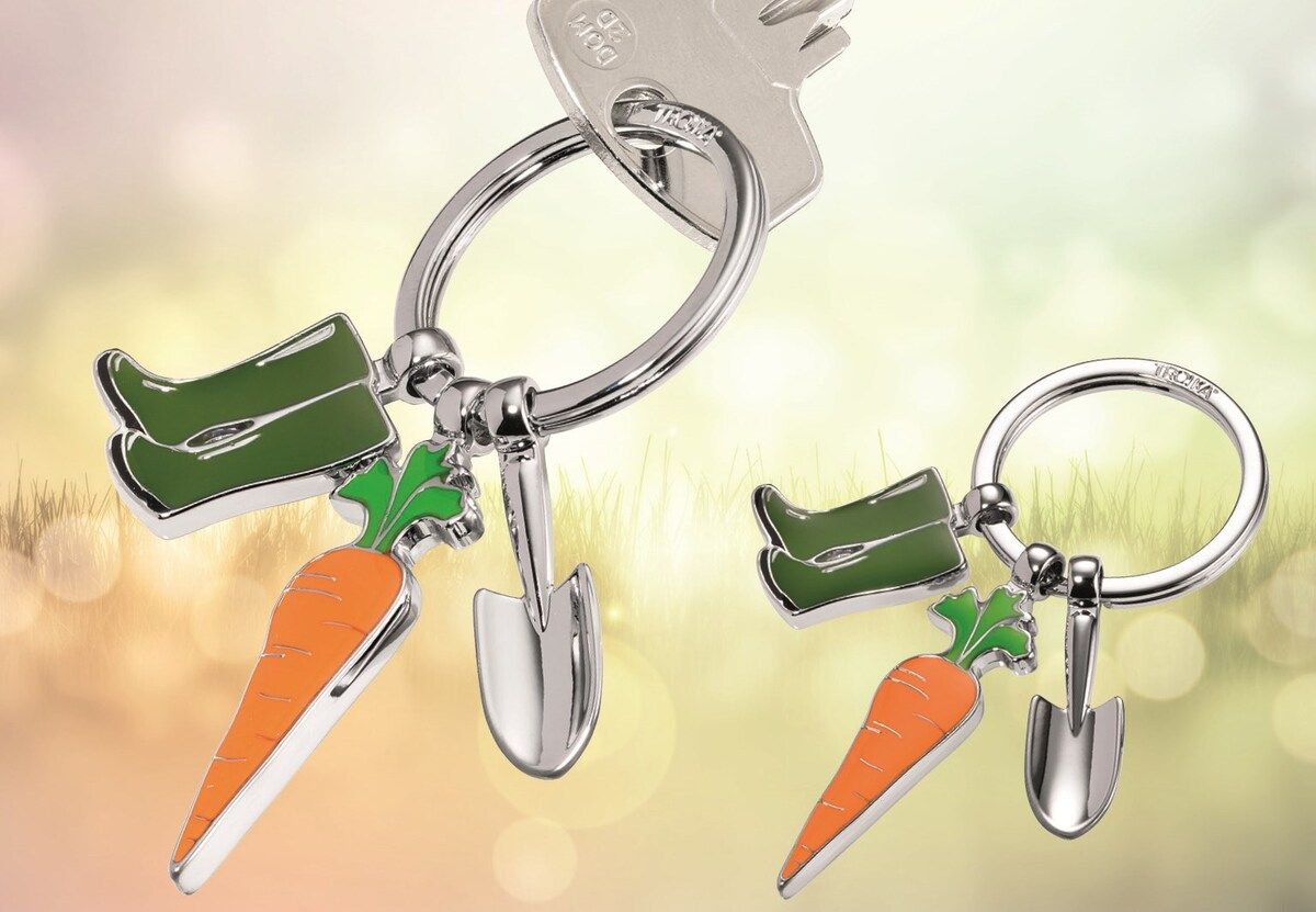 GARDEN LOVE vegetable key ring