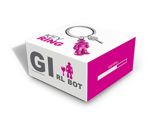 Porte clés Robot Femme