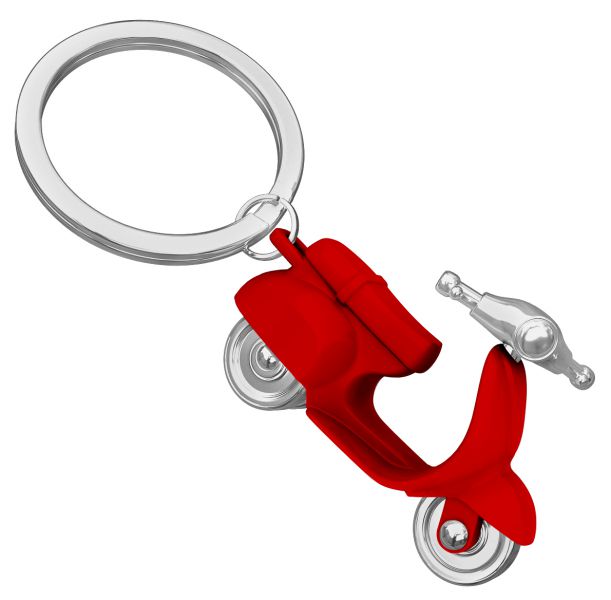 Keyring Red Retro Scooter