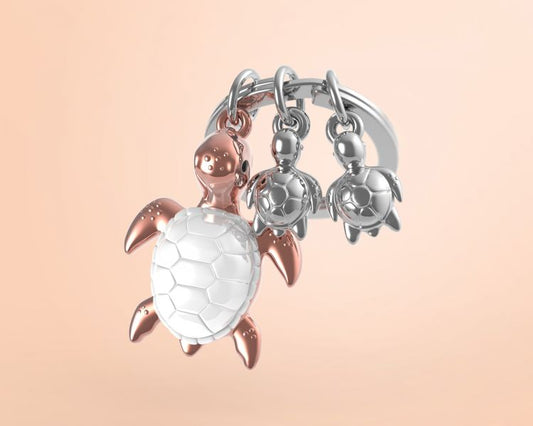 Porte clés Tortue de Mer Rose Meta[l]morphose | Boutique d'objets cadeaux designs kokochao.com