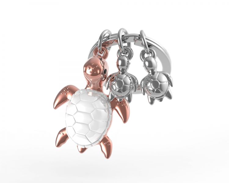 Porte clés Tortue de Mer Rose