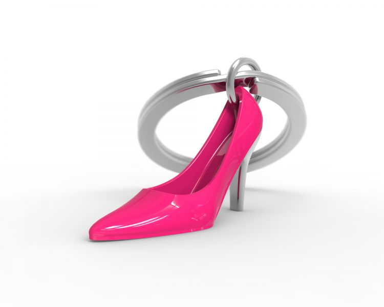 Porte Clés Talon Rose