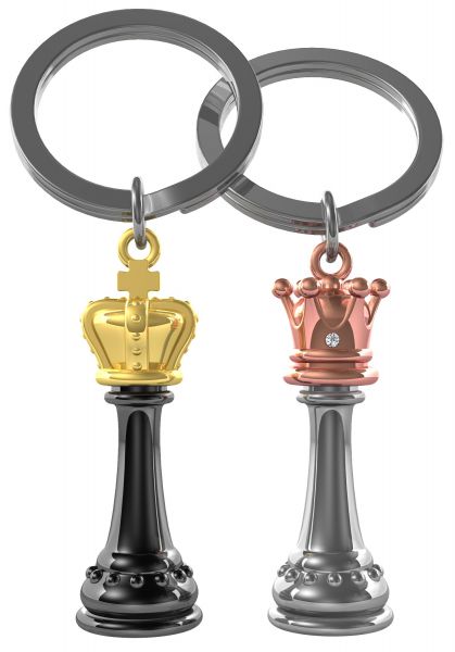 Porte clés Reine et Roi des Echecs