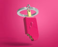 Porte Clés Glace Fraise