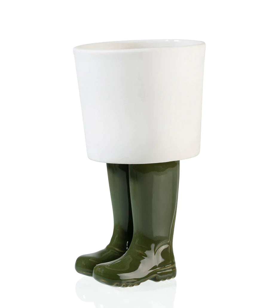 Pot de fleur Bottes Wellington Vert