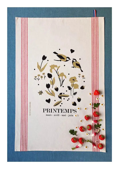 Four Season Tea Towel - Spring