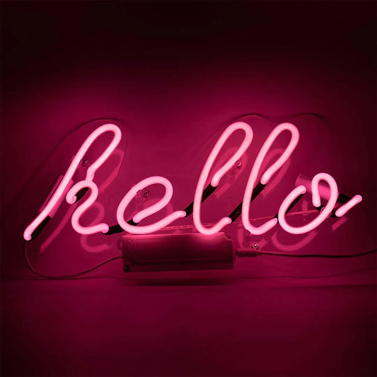 Mural neon - Hello pink